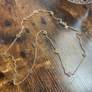Kendra Scott Gold Logo Necklace